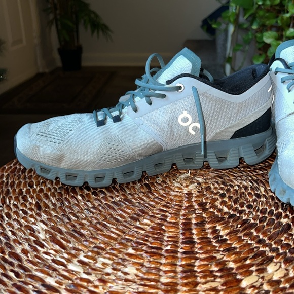 On Running Mens Cloud X2 Glacier/Olive Size 11 Running Shoes - Picture 4 of 7